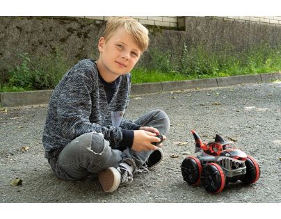 HM Studio RC obojživelné auto žralok červený