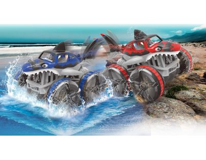 HM Studio RC obojživelné auto žralok červený