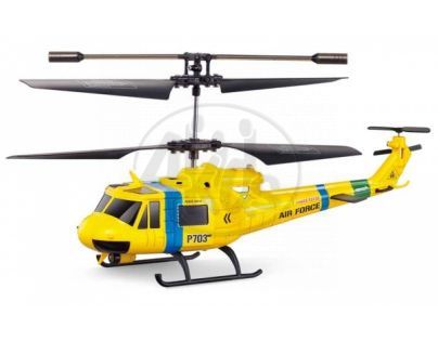 RC Vrtulník -Helikoptéra Fleg RESCUE Huey GYRO s figurkami - Poškozený obal