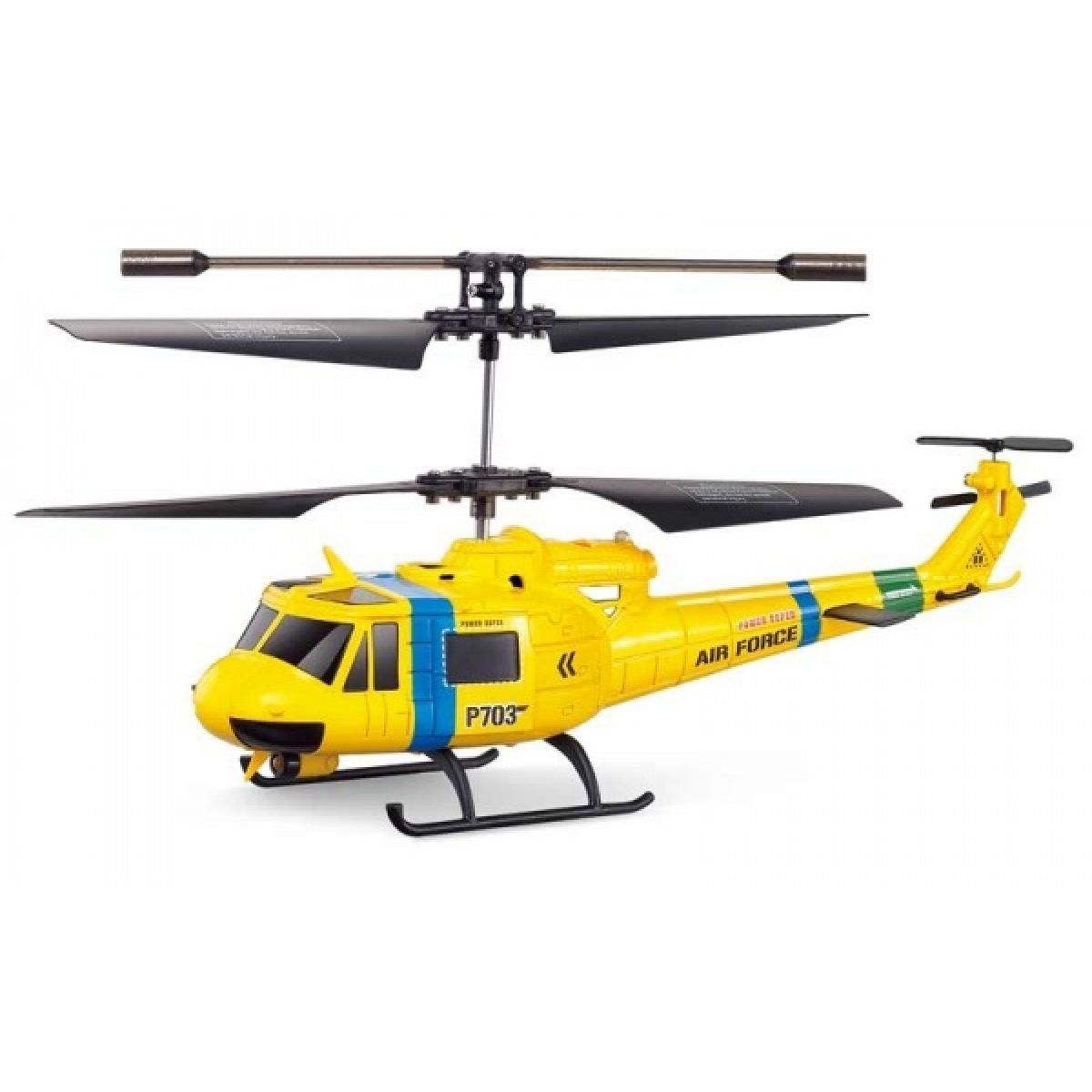 RC Vrtulník -Helikoptéra Fleg RESCUE Huey GYRO s figurkami - Poškozený obal