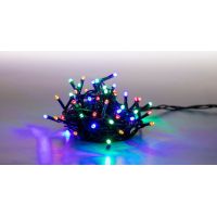 Marimex Řetěz světelný 100 LED 5 m barevná světla zelený kabel 2
