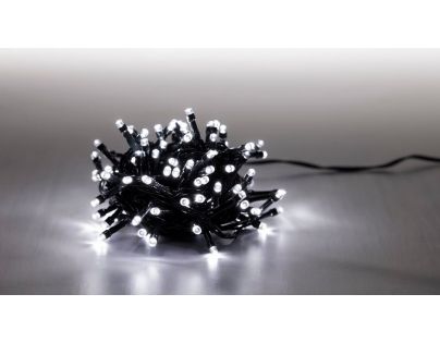 Marimex Řetěz světelný 100 LED 5 m studená bílá zelený kabel 8 funkcí