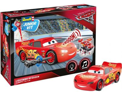 Revell Junior Kit auto Cars 3 Blesk McQueen světelné a zvukové efekty 1:20