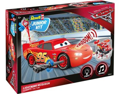 Revell Junior Kit auto Cars 3 Blesk McQueen světelné a zvukové efekty 1:20