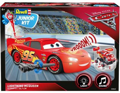 Revell Junior Kit auto Cars 3 Blesk McQueen světelné a zvukové efekty 1:20