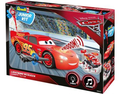 Revell Junior Kit auto Cars 3 Blesk McQueen světelné a zvukové efekty 1:20