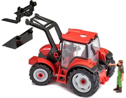 Revell Junior Kit traktor s figurkou 1 : 20 červený
