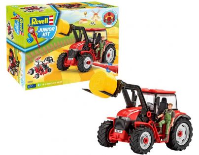 Revell Junior Kit traktor s figurkou 1 : 20 červený