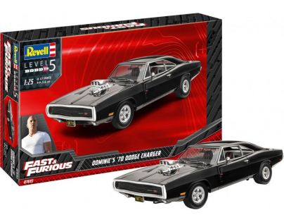 Revell Plastic ModelKit auto Fast & Furious Dominics 1970 Dodge Charger 1 : 25