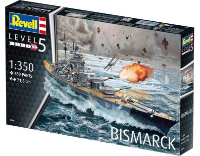 Revell Plastic ModelKit loď Battleship Bismarck 1:350