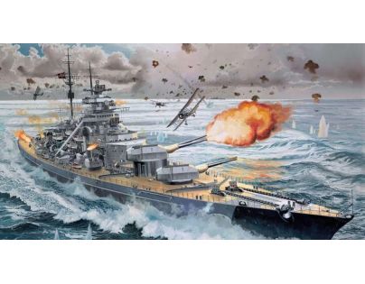 Revell Plastic ModelKit loď Battleship Bismarck 1:350