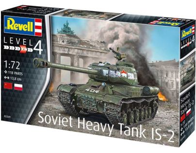 Revell Plastic ModelKit tank Soviet Heavy Tank IS-2 1:72
