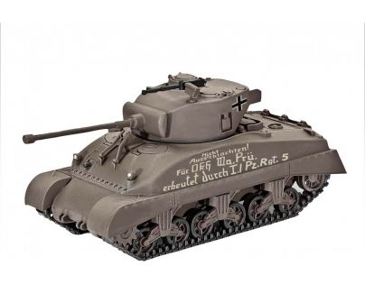 Revell Plastic ModelKit tank Sherman M4A1 1 : 72