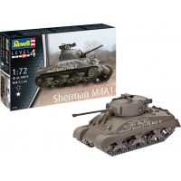 Revell Plastic ModelKit tank Sherman M4A1 1 : 72