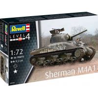 Revell Plastic ModelKit tank Sherman M4A1 1 : 72 3
