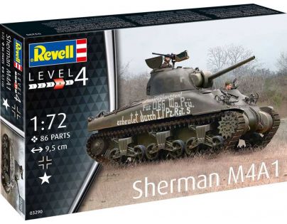 Revell Plastic ModelKit tank Sherman M4A1 1 : 72