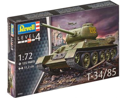 Revell Plastic ModelKit tank T-34|85 1 : 72