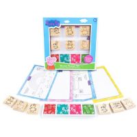 Rms Dřevěná sada razítek Prasátko Peppa