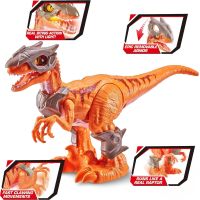 Robo Alive Dino Wars Raptor Orange 2