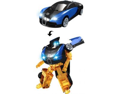 Robocarz 2 v 1 Závodní auto 1:32 2 A černo-modré