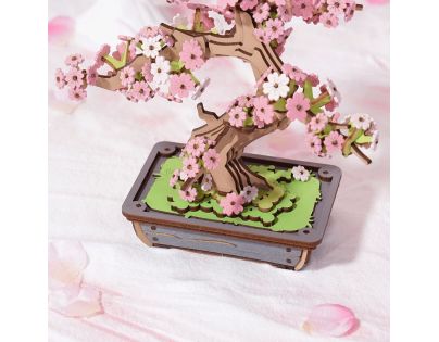 RoboTime 3D dřevěná skládačka Bonsaj sakura