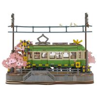 RoboTime 3D dřevěná skládačka Stanice se sakurami 2