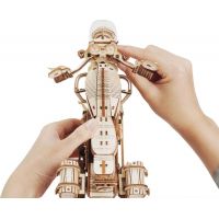 RoboTime 3D Dřevěné mechanické puzzle Motorka cruiser 3
