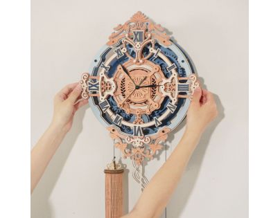 RoboTime 3D dřevěné mechanické puzzle Nástěnné hodiny RoboTime 3D dřevěné mechanické puzzle Nástěnné hodiny