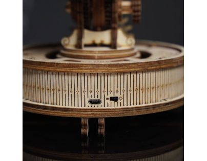 RoboTime 3D Dřevěné mechanické puzzle Svítící glóbus
