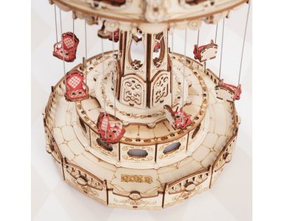 RoboTime 3D skládačka hrací skříňky Řetízkový kolotoč barevný