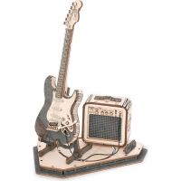 RoboTime dřevěné 3D puzzle Elektrická kytara