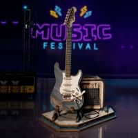 RoboTime dřevěné 3D puzzle Elektrická kytara 6