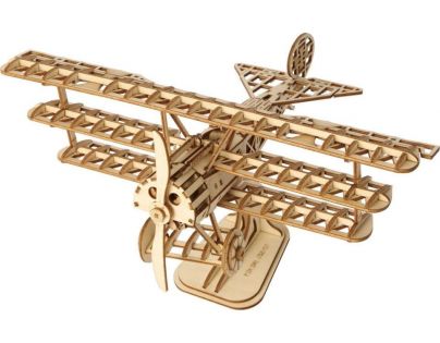 RoboTime Dřevěné 3D puzzle Historické letadlo