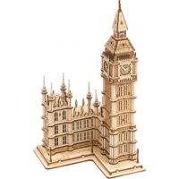 RoboTime dřevěné 3D puzzle hodinová věž Big Ben svítící 2