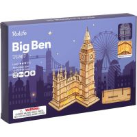 RoboTime dřevěné 3D puzzle hodinová věž Big Ben svítící 6