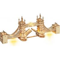 RoboTime dřevěné 3D puzzle most Tower Bridge svítící 2