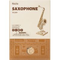 RoboTime dřevěné 3D puzzle Saxofon 6