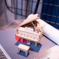 RoboTime dřevěné 3D puzzle Velké piano 3
