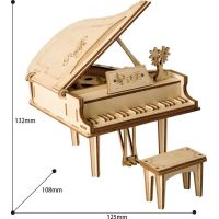 RoboTime dřevěné 3D puzzle Velké piano 2