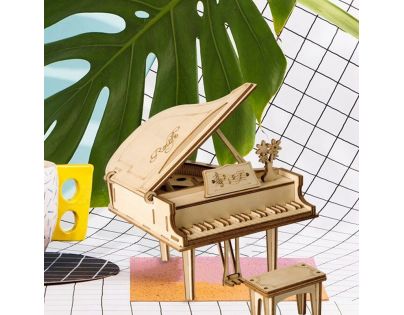 RoboTime dřevěné 3D puzzle Velké piano