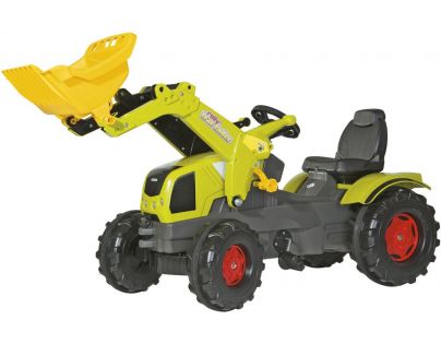 Rolly Toys Šlapací traktor Farmtrac Claas Axos s předním nakladačem