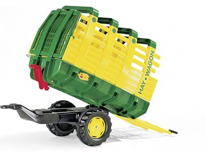 Rolly Toys Vlečka na seno za traktor jednoosá Hay Wagon Zelenožlutá