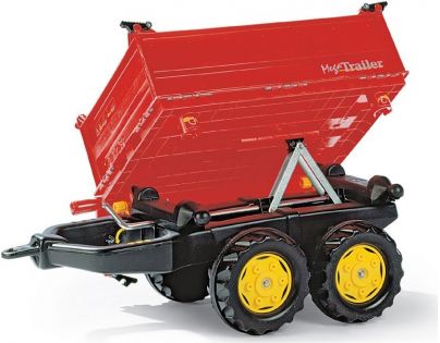 Vlečka s šnekovým vyklápěním do 3 stran 2osá - červená Rolly Toys