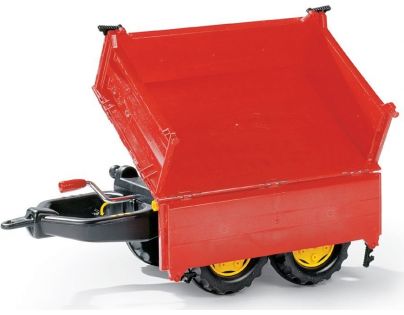 Vlečka s šnekovým vyklápěním do 3 stran 2osá - červená Rolly Toys