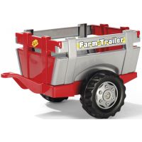 Rolly Toys Vlečka za traktor jednoosá Farm Trailer Stříbročervená Rolly Toys Vlečka za traktor jednoosá Farm Trailer Stříbročervená