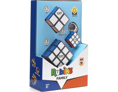 Spin Master Rubikova kocka sada 3 x 3,  2 x 2 a 3 x 3 přívěsek