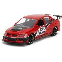 Rychle a zběsile Twin Pack 2006 Mitsubishi Lancer Evo IX + Brianův 2002 Nissan Skyline GTR R34, 1:32 Wave 5