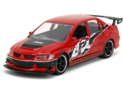 Rychle a zběsile Twin Pack 2006 Mitsubishi Lancer Evo IX + Brianův 2002 Nissan Skyline GTR R34, 1:32 Wave