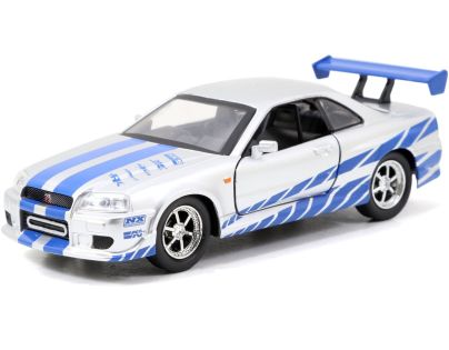 Rychle a zběsile Twin Pack 2006 Mitsubishi Lancer Evo IX + Brianův 2002 Nissan Skyline GTR R34, 1:32 Wave