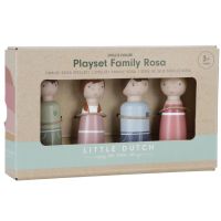 Sada dřevěných panenek Family Rosa 6